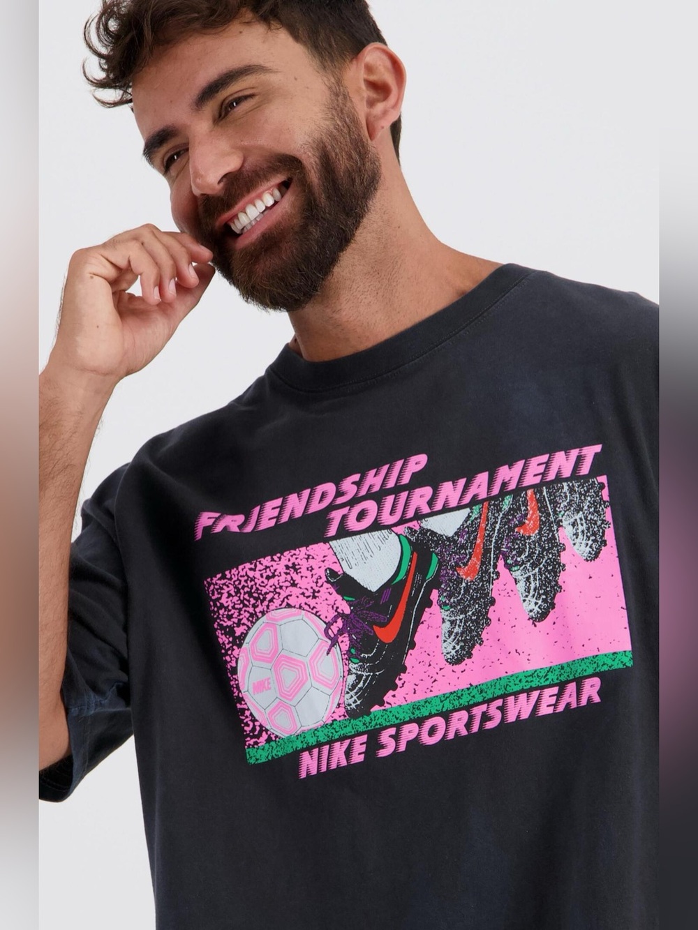 RARE - Nike World Cup Black 'Friendship Tournament' Graphic Tee (NEW, W/ TAGS)